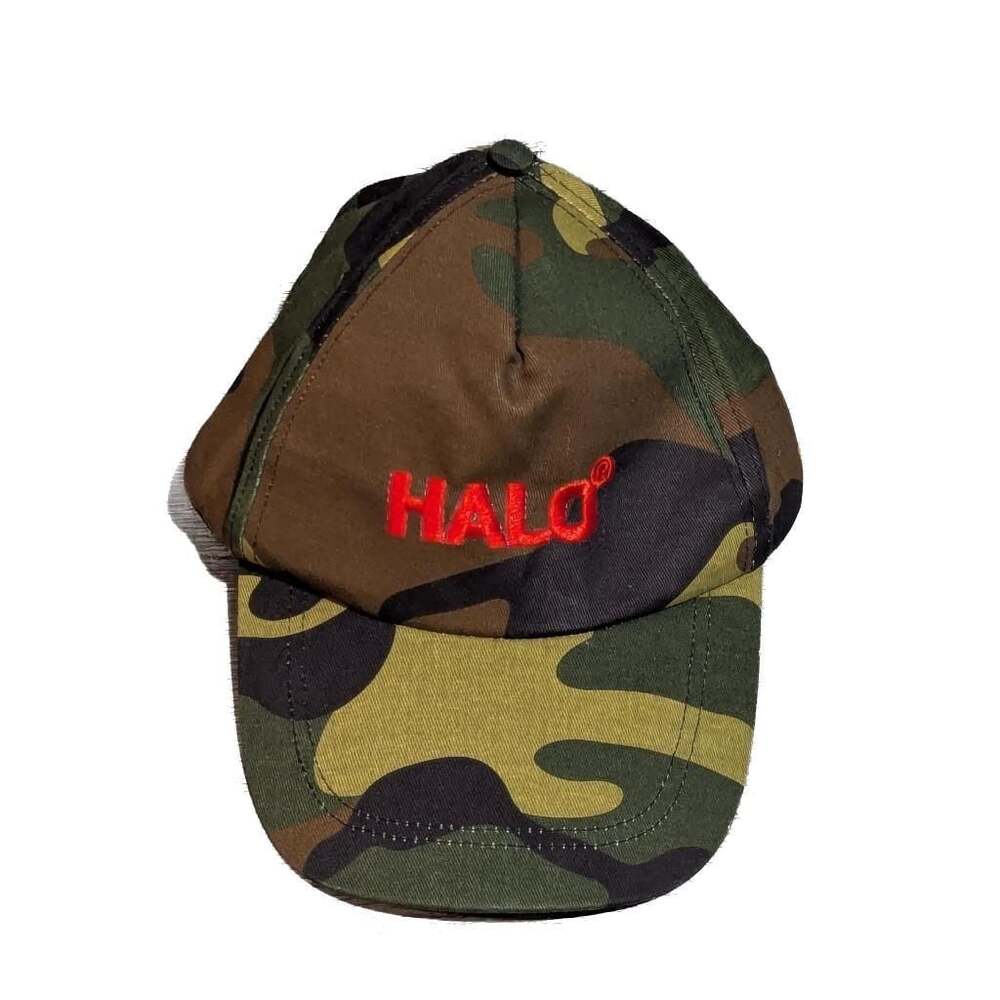 Vintage Halo Video Game Promo Camo Baseball Hat Strapback